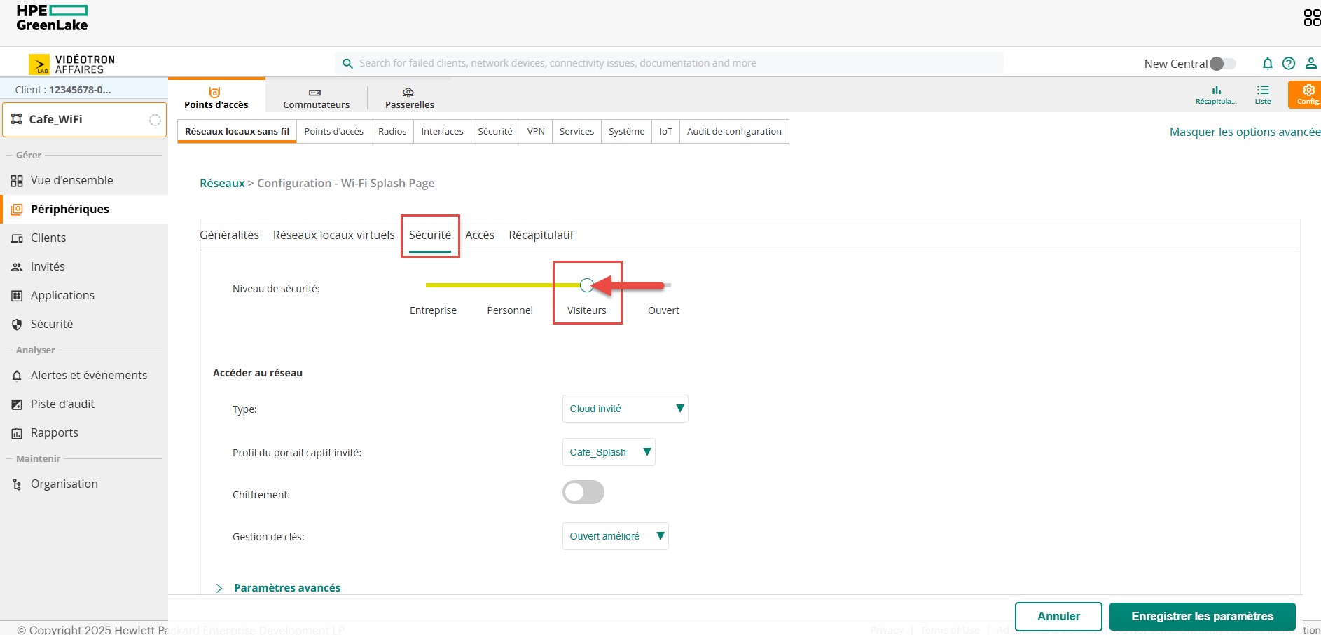 Aruba HPE - default Guests Guest Access Splash Pages Localisation