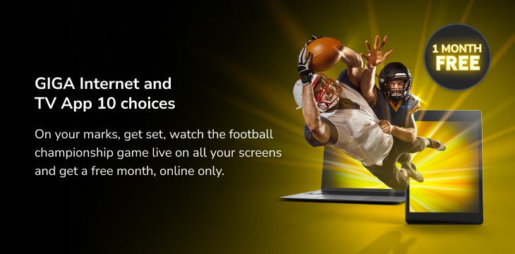 GIGA Internet and TV App 10 choices