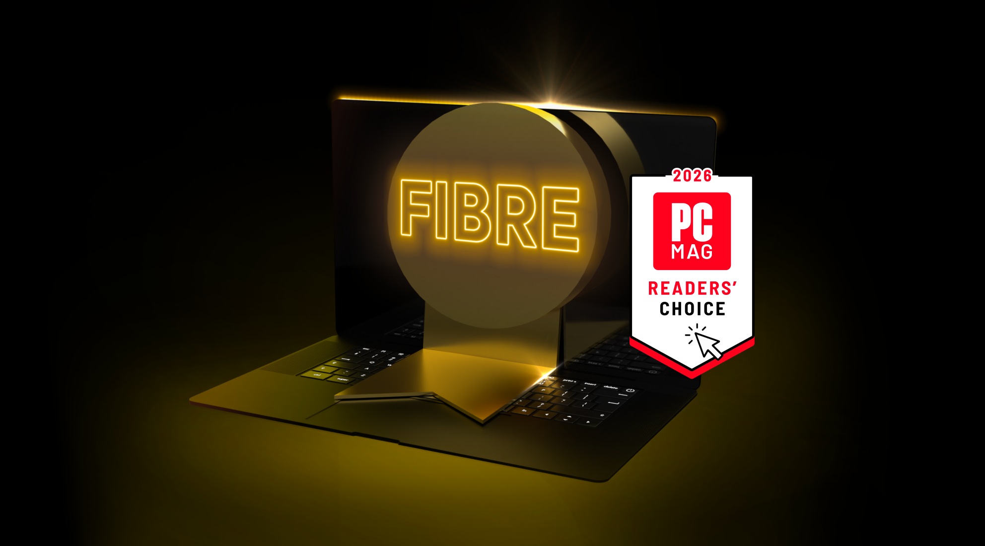 Badge PCMag Readers' Choice – Choix des lecteurs, fibre