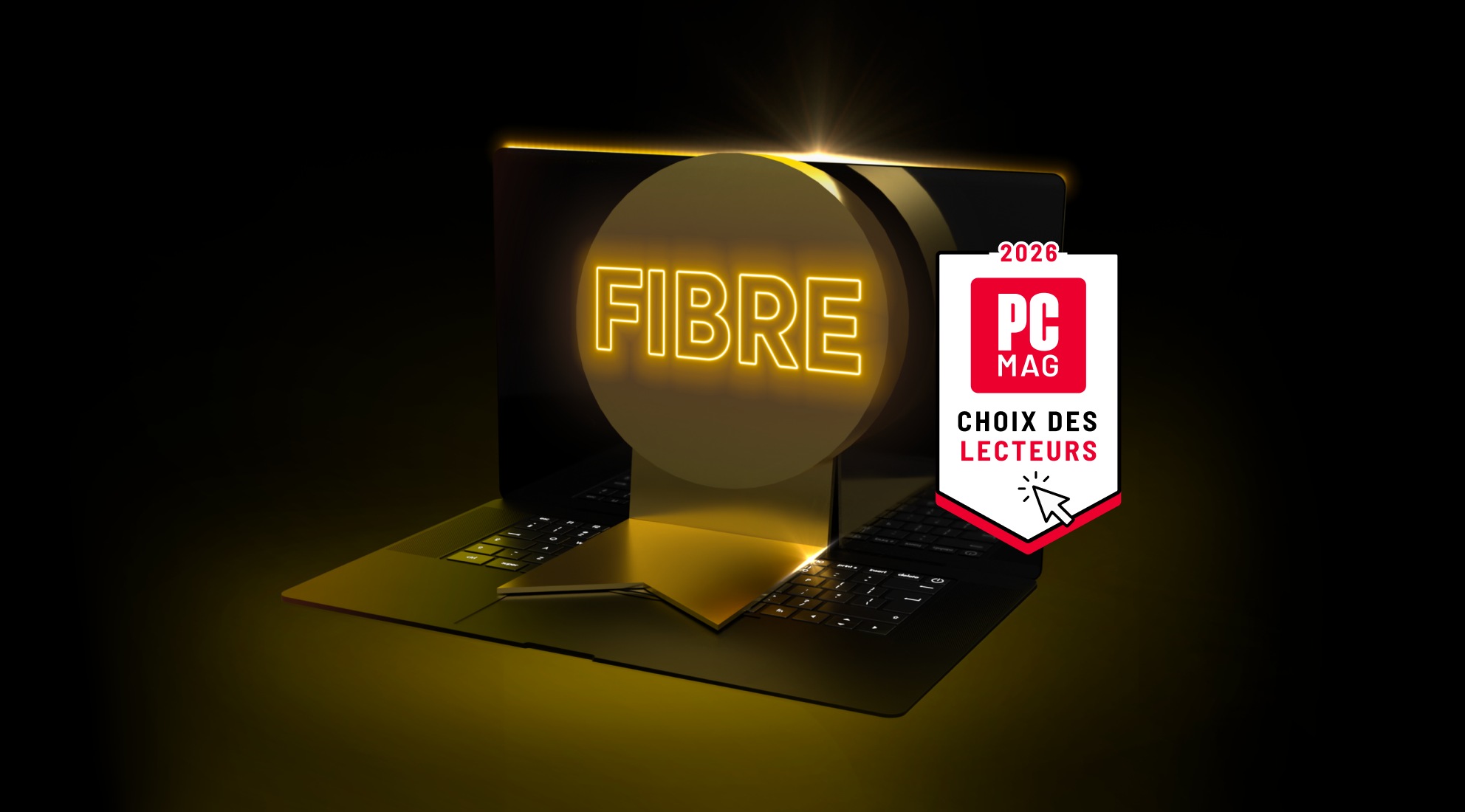 Badge PCMag Readers' Choice – Choix des lecteurs, fibre