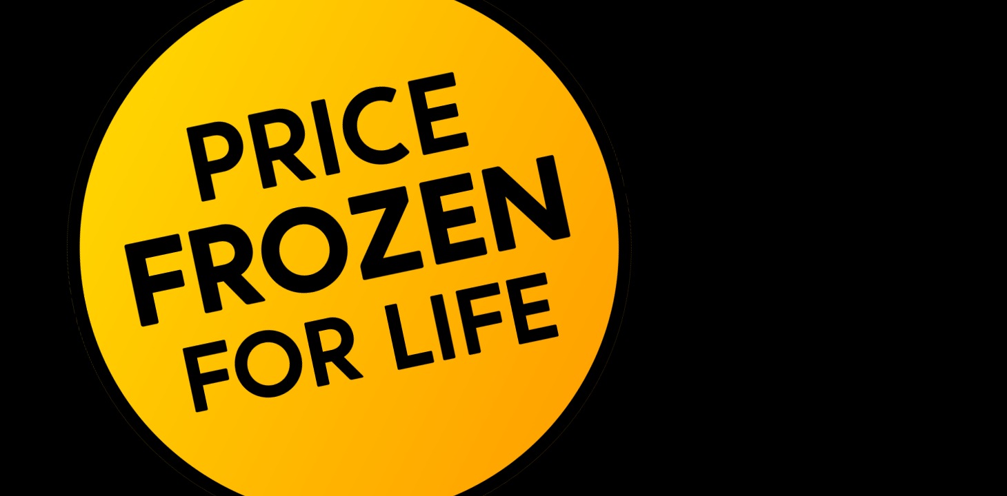 Price frozen