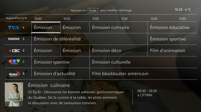 Guide horaire