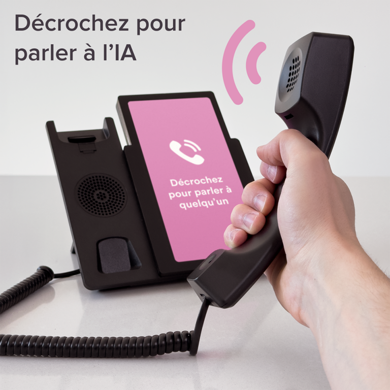 Téléphone Décrochez pour parler à l'IA