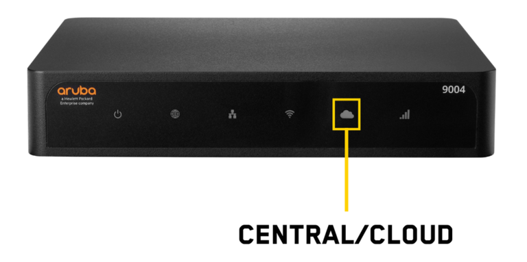 Aruba 9004 DEL Central Cloud devant