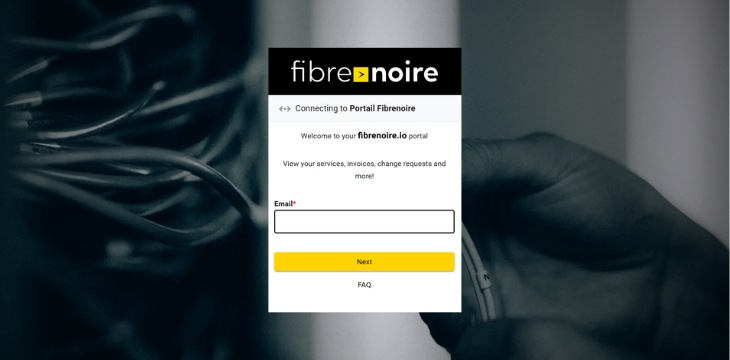 Connecting to Portail Fibrenoire