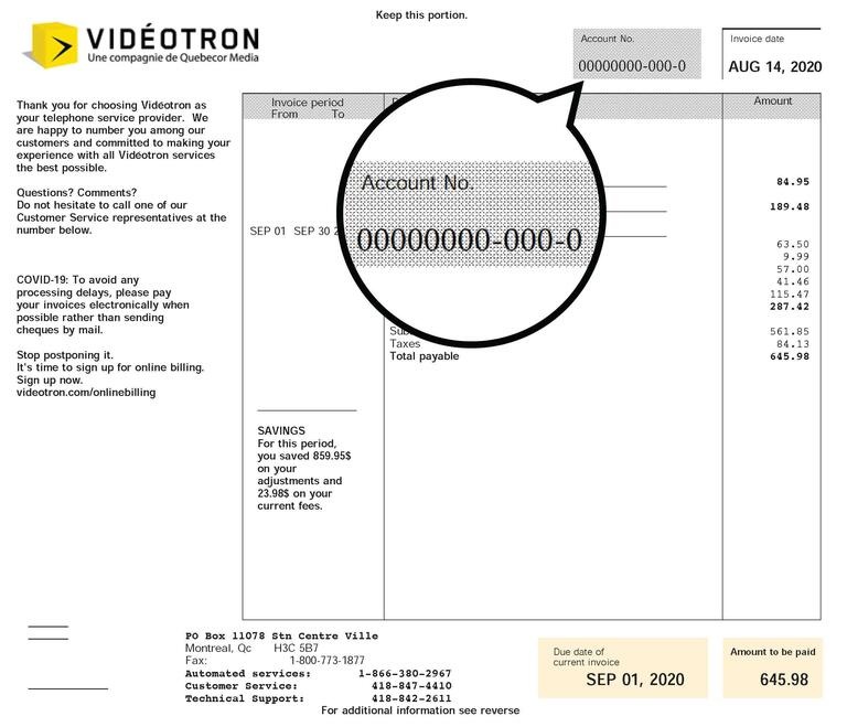 Invoice Business number EN