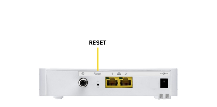 Reset Modem Technicolor TC4400