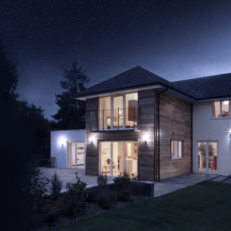 Maison Nuit Ciel Étoiles