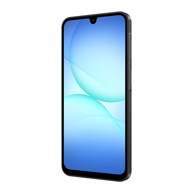 Samsung Galaxy A17 Noir Vue de côté avec bouton volumes