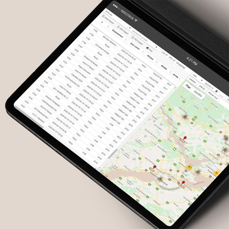 Tablet Map Videotron
