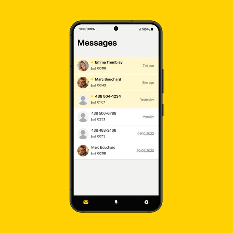 message android