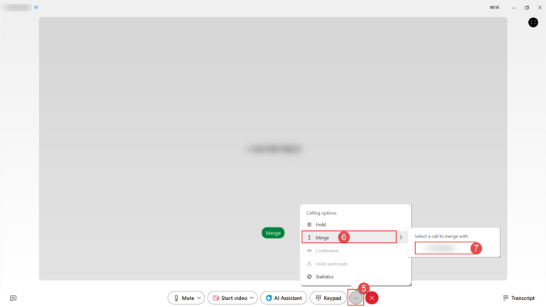 Webex guide utilisateur conférence Fusionner 5 6 7