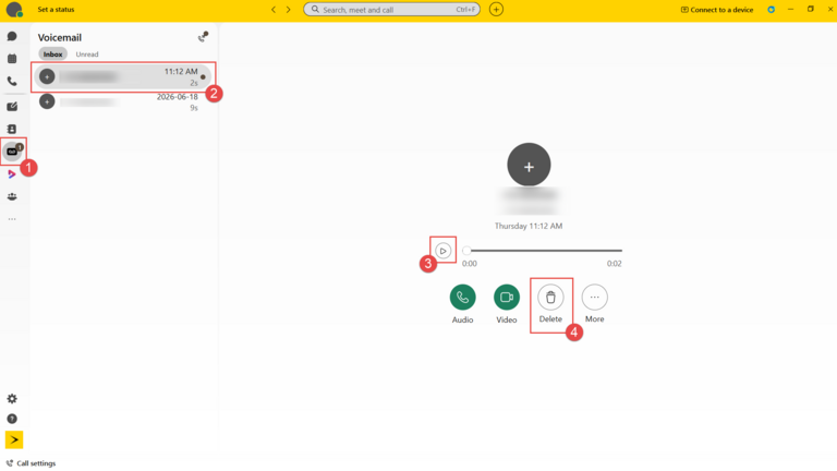 Webex user guide voicemail 1 2 3 4