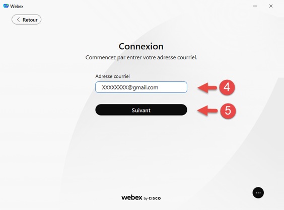 Webex Connexion 4 5