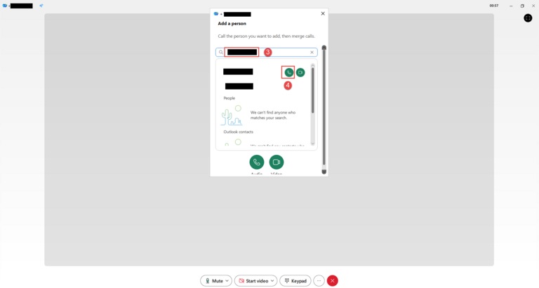 Webex Guide utilisateur Conférence ajouter une personne 3 4