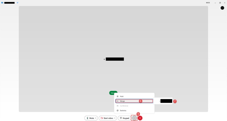 Webex guide utilisateur conférence Fusionner 5 6 7