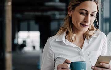 femme café