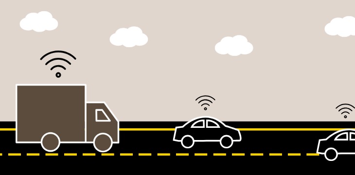 truck transport car wifi road