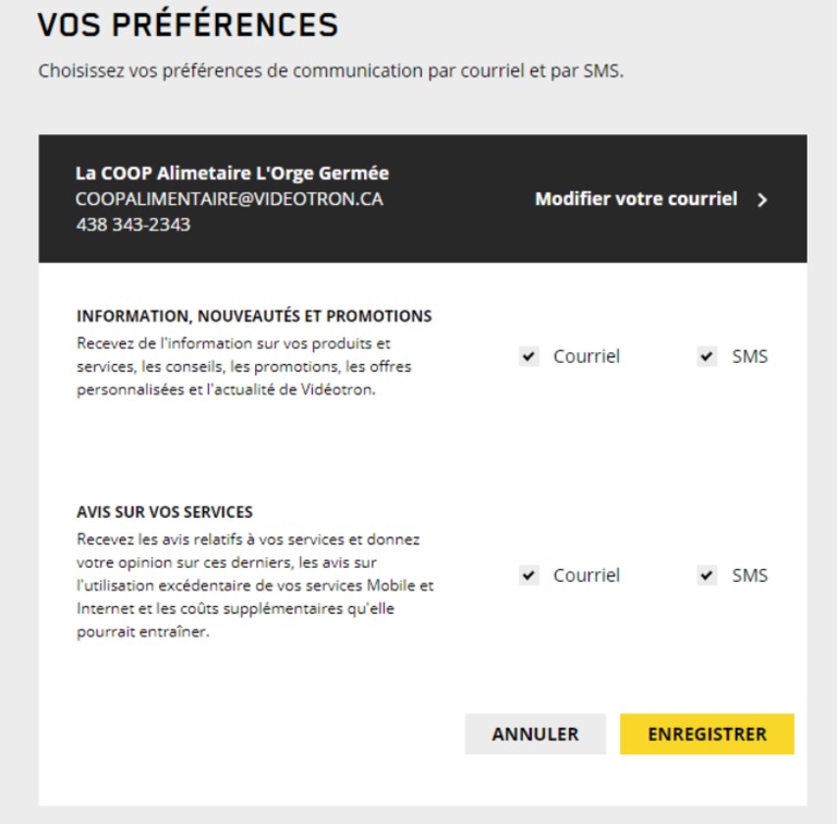 Vos préférences - Legal Affaires