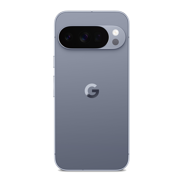 Google Pixel 10 Moonstone Pro vue de dos avec appareil photo et logo Google