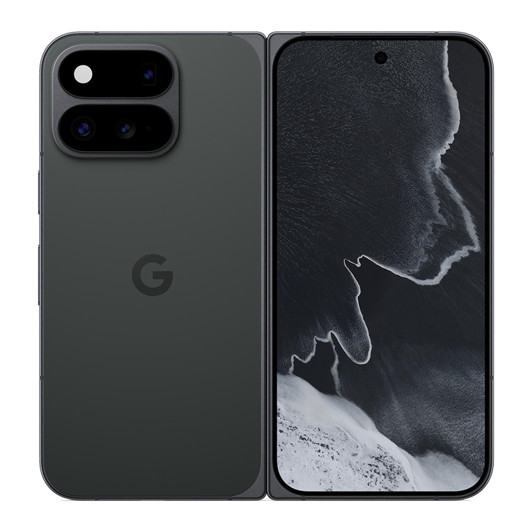 Google Pixel 11 Pro Fold Noir volcanique vue avant et arrière
