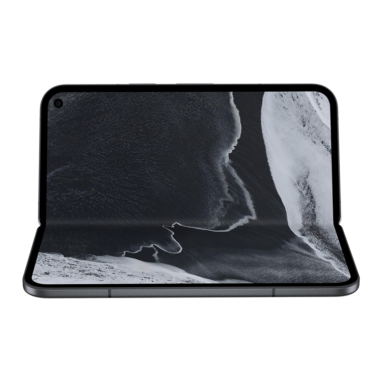 Google Pixel 11 Pro Fold Obsidian front open view