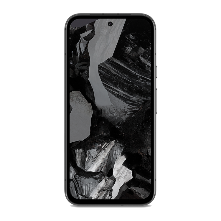 Google Pixel 8a Obsidian color front view