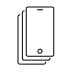 icone mobile multiligne