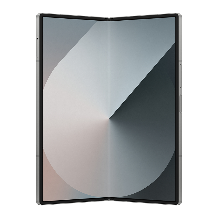 Samsung Galaxy Fold6 Ombre argent vue de face 