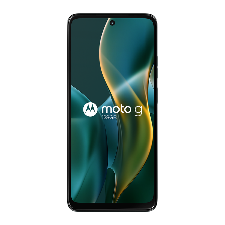 Motorola moto g - 2025 couleur forêt vue de face