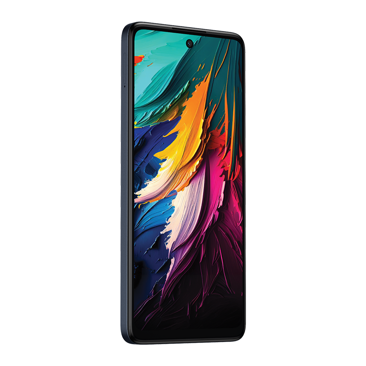 TCL 50 5G vue de côté avec bouton volume