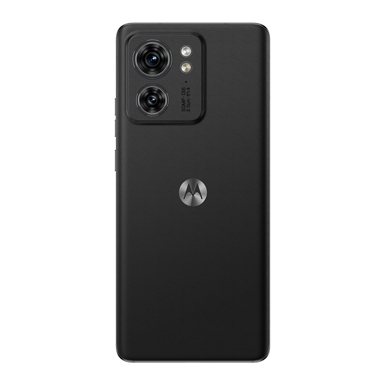 Motorola Edge back view with camera and Motorola logo