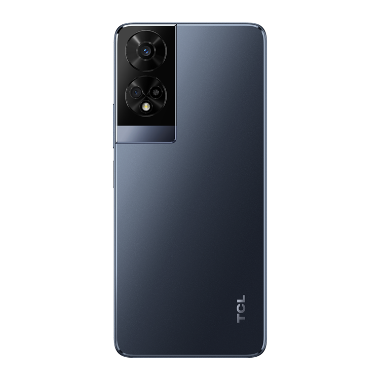 TCL 50 5G vue arrière avec appareil photo et logo