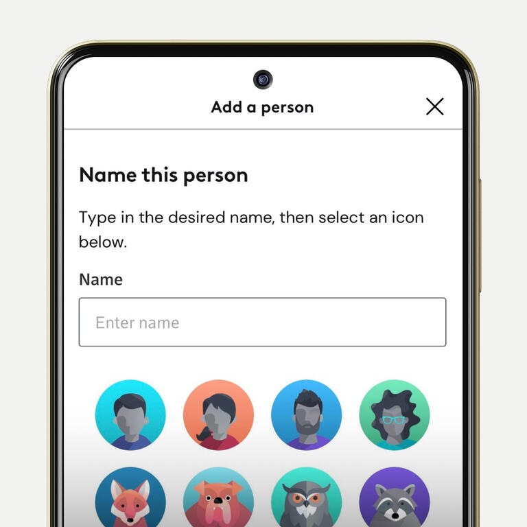 Appli Helix Ajouter une personne