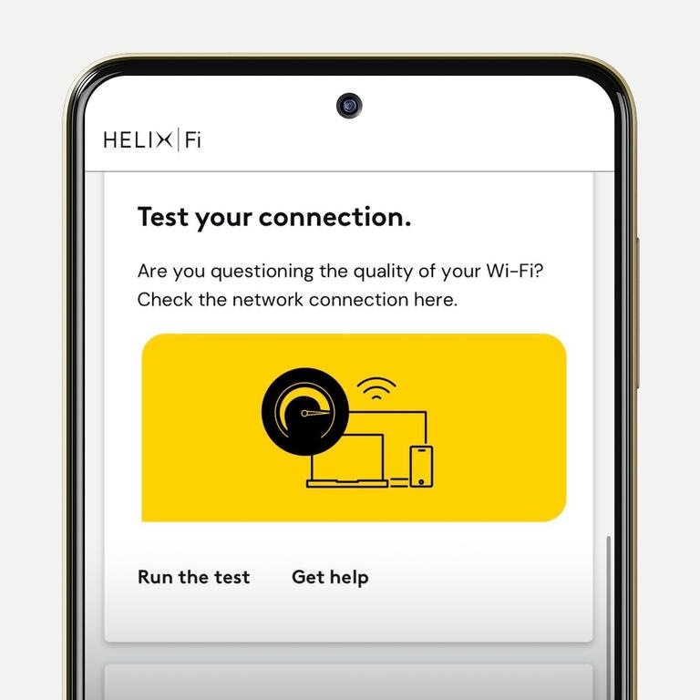 Appli Helix Test de connexion