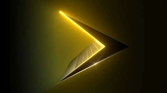 Laptop glow effect