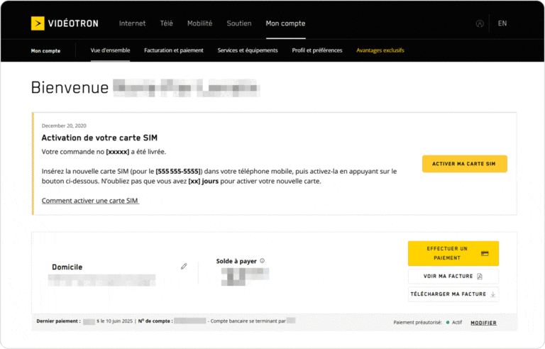 Mon compte : avec bandeau - GIF