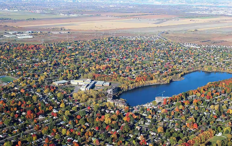 city fall lake