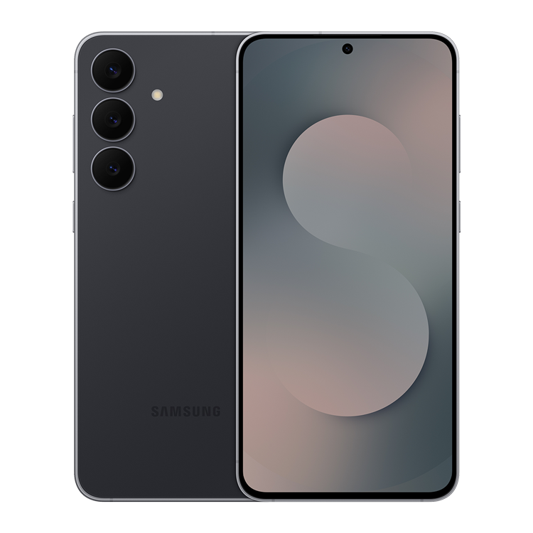 Samsung Galaxy S25 FE - Couleur Noir de jais - vue de face 