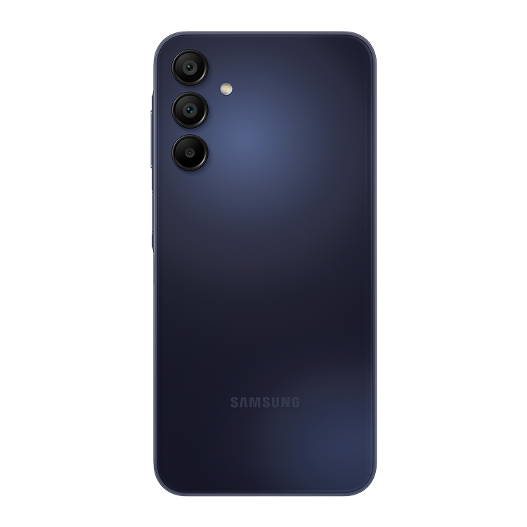 Samsung Galaxy A15 5G vue arriere appareil photo et logo samsung 