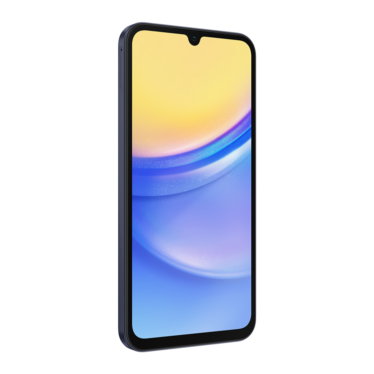 Samsung Galaxy A15 5G vue de côté sans bouton volume
