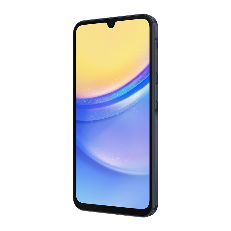 Samsung Galaxy A15 5G vue de côté avec bouton volume
