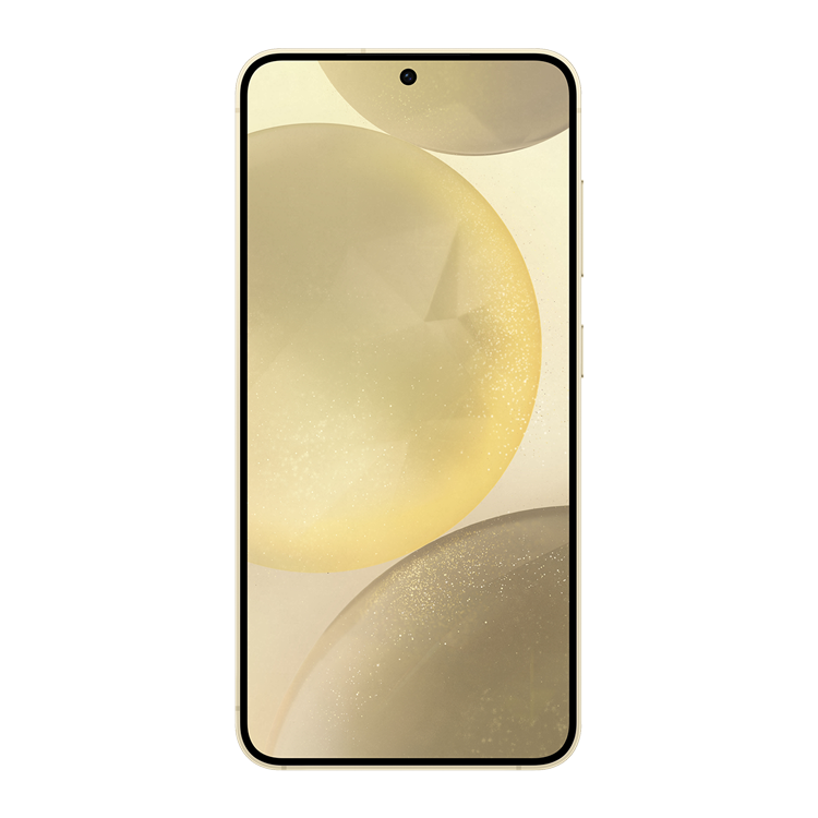 Samsung Galaxy s24 jaune vue de face 