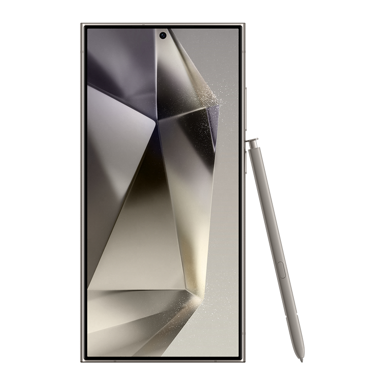 samsung galaxy s24 ultra gris vue de face