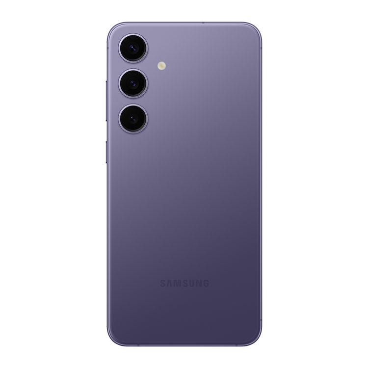 Samsung Galaxy s24+ Violet Cobalt vue arriere appareil photo et logo samsung 