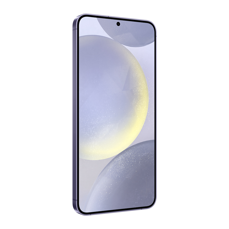 Samsung Galaxy s24+ Violet Cobalt vue de côté sans bouton volume