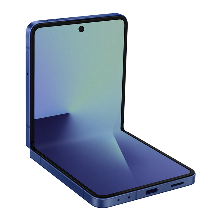 Samsung Galaxy Z Flip7 - Couleur Ombre bleu - vue de face plié