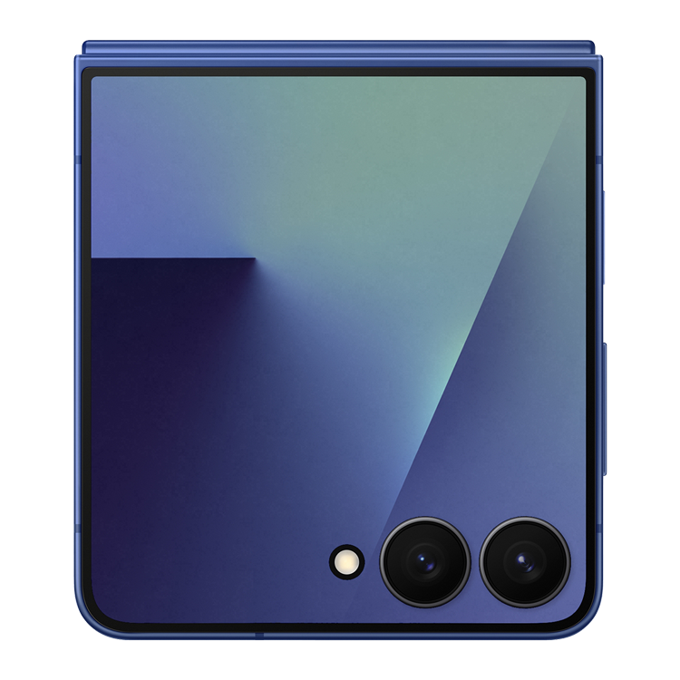 Samsung Galaxy Z Flip7 - Couleur Ombre bleu - vue de face fermé