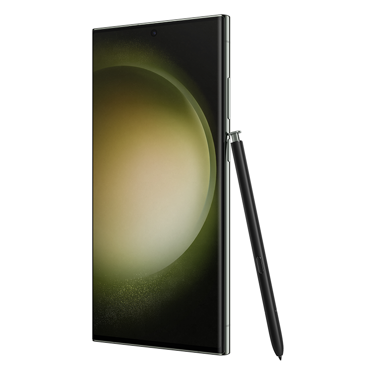 Samsung Galaxy S23 Ultra vu du côté des touches d’alimentation et de volume.