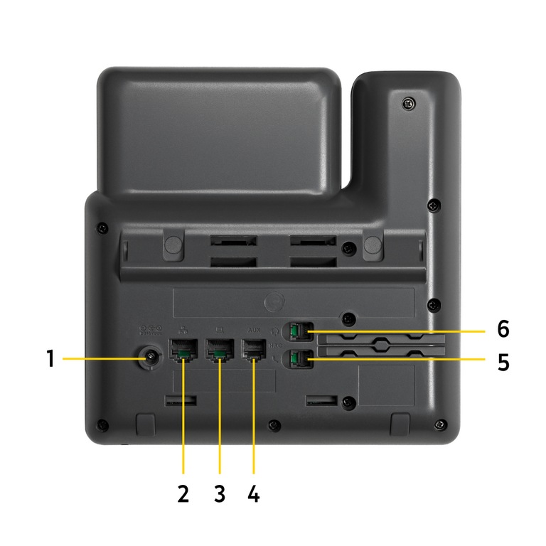 Phone Cisco 7841 back 123456
